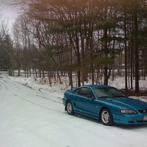 a lil snowy